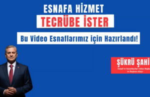 Esnafa Hizmet Tecrübe İster